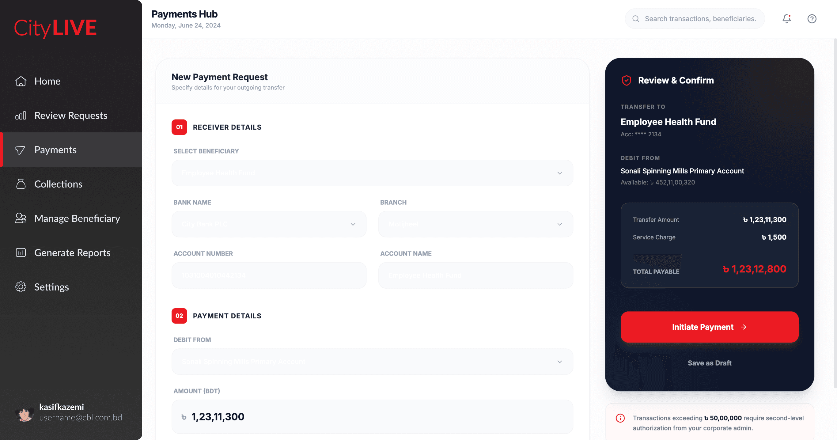 Streamlined Payment Hub