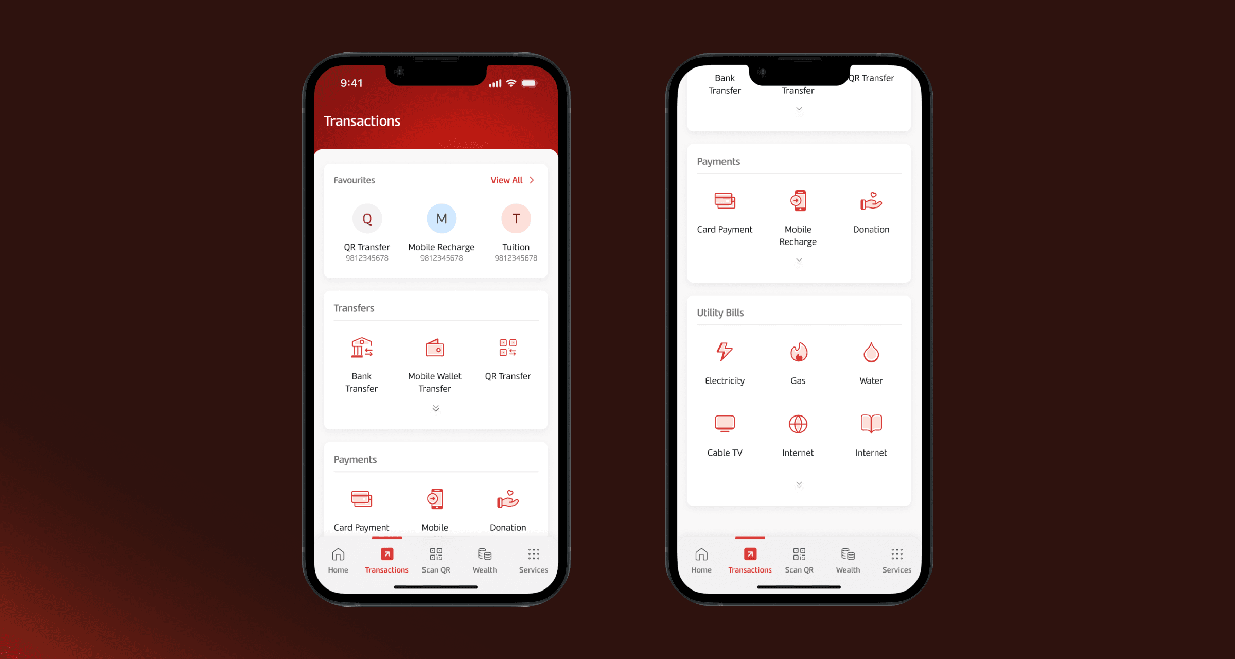Consolidated Transactions Page