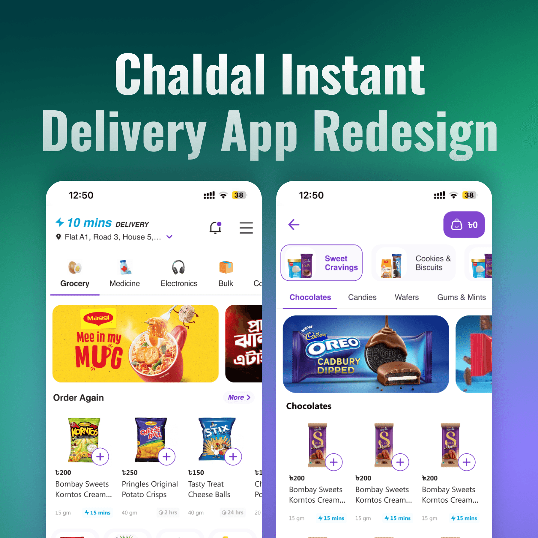 Chaldal Instant Delivery App Redesign — case study